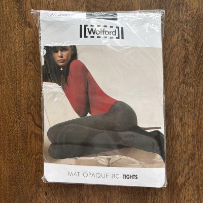 Wolford Mat Opaque 80 Tights Medium Anthracite #18420 7221 - NIP